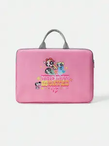 THE POWERPUFF GIRLS Blossom Laptop Sleeve - Padded Bag for 14 Inch Laptop, Includes Blossom, Bubbles & Buttercup Powerpuff Girls Design