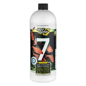 7 Live Nitrifying Bacteria Naturally Removes Amonia & Nitrite for Freshwater Fish (32-Ounce)