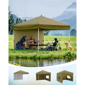 Removable Waterproof Sidewalls for 10x10 Pop Up Canopy, 99% UV Protection Heavy Duty Outdoor Sun Wall Panels, Quick Install Canopy Tent Sidewall Replacement for Outdoor Shelter Use
