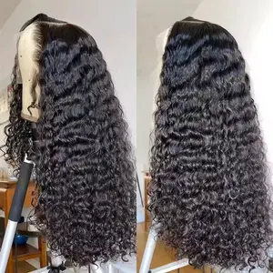 250% Brazilian Curly Wigs 13x6 HD Lace Frontal Wig 100% Human Hair Pre Plucked Natural Hairline Deep Wave Lace Front Human Hair Wigs