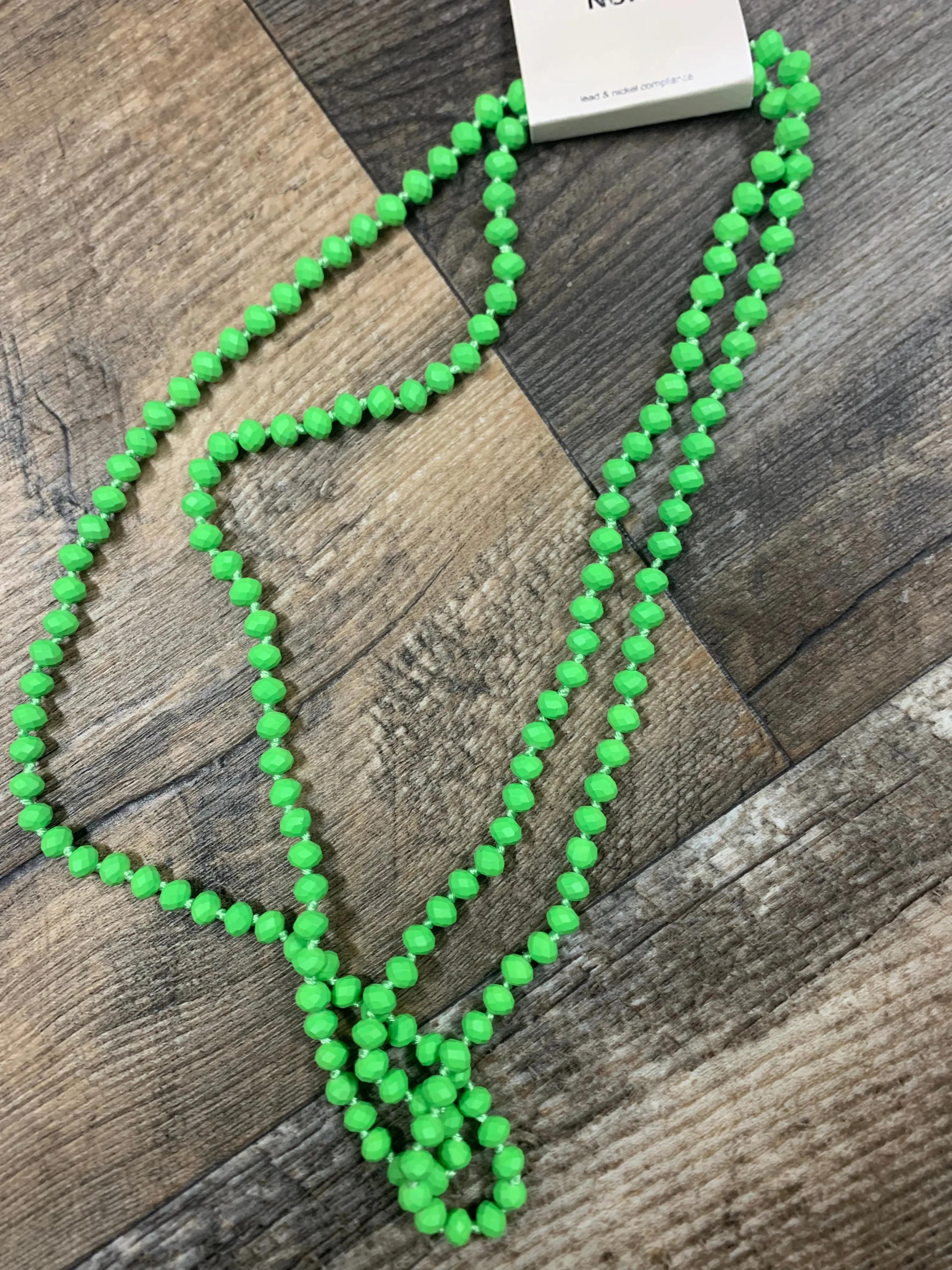 60” Beads-Neon Green 60” Beads-Neon Green