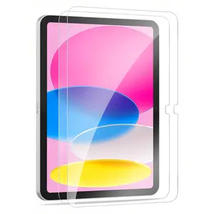 2pc iPad Tempered Screen Protector, HD Clear, Anti-Scratch, Full Coverage, Strong Fingerprint Resistance, Compatible with iPad 10th Gen, iPad 11, iPad Air 11-Inch, iPad 12 11-Inch