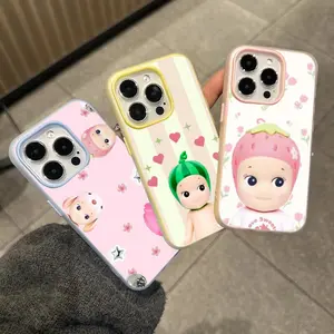 Fashion S-Sonny Angel Phone Case For iPhone 17 16 15 14 13 Pro Max Plus Mini Luxury Jelly Material Case Fashion Durable Crystal Clear Stylish Shockproof Scratch-Resistant Perfect Fit