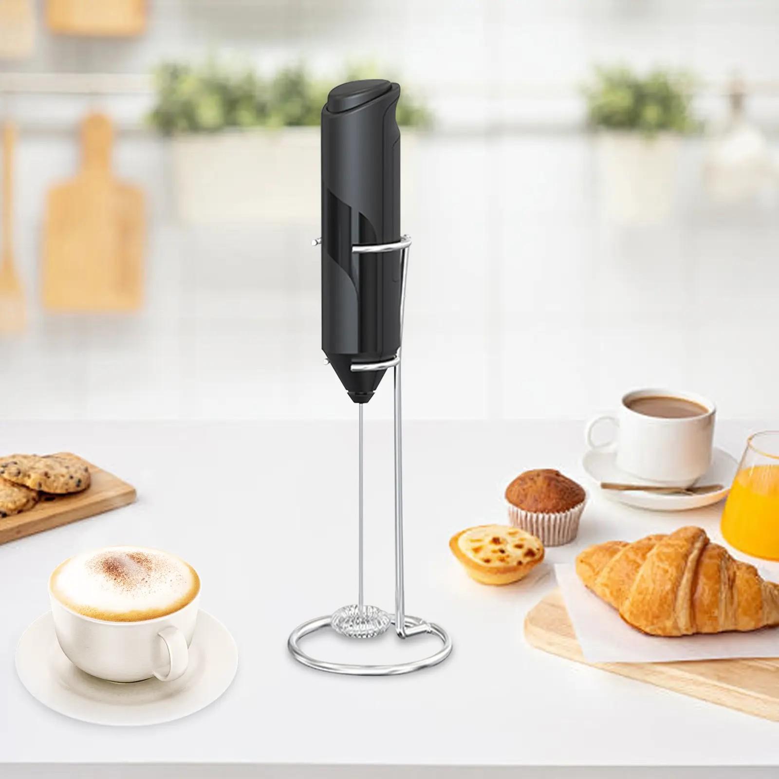 Handheld battery-powered milk frother, ultra-fast electric blender and froth machine for coffee, latte, hot milk tea, etc. Usb Rechargeable Mixer Mixer Kit Stick Steel