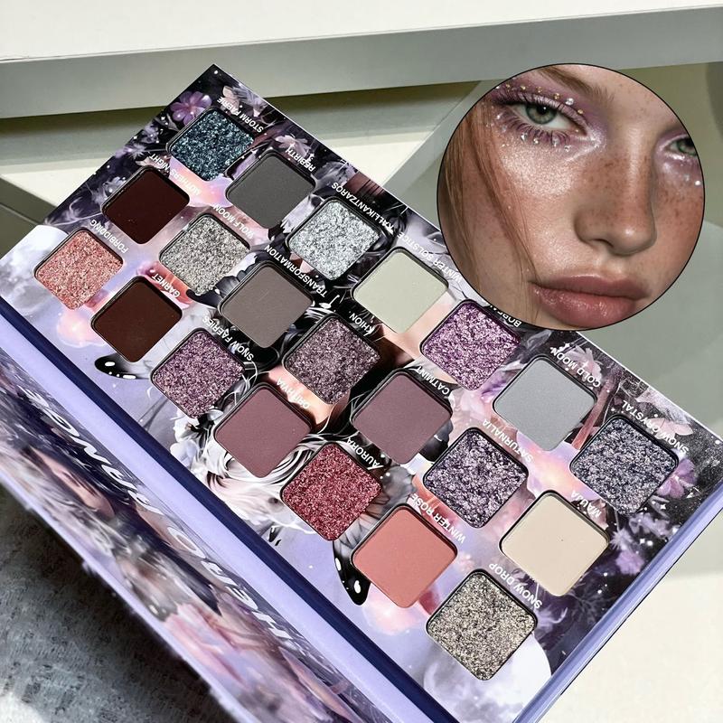 42-Color Smoky Eyeshadow Palette: Matte Shimmer&Glitter-24H Waterproof&Smudge-Proof Highly Pigmented with Natural Blurring Effect | Fine Powder No Fallout Perfect for Halloween Fall Festivities&Christmas Parties Party&Stage Must-Have Great Gift natural  ！