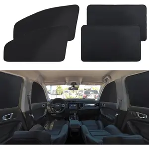 Car Sunshade - 4 Pieces Car Privacy Curtains - 100% Blackout Car Window Covers - Magnetic Side Window Sunshades Keep Cool, Suitable for Nursing, Napping, Changing, Camping