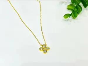 Suvi(11555)gc.Pretty flowers S925 Necklace