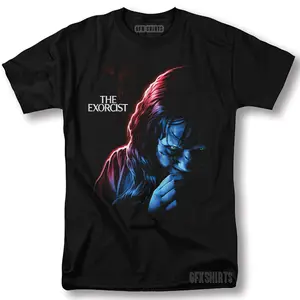 The Exorcist Shirt Holloween Horror Classic Movie Vintage Graphic Design T-Shirt