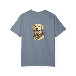 Yellow Lab Portrait T-Shirt | Lab Illustration Tee