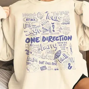 O.ne D.irection Shirt, O.ne D.irection Graphic Sweatshirt, 1D Sweatshirt, 1D Retro Forever One Direction Fan Xmas Gift, Fan Gift CW