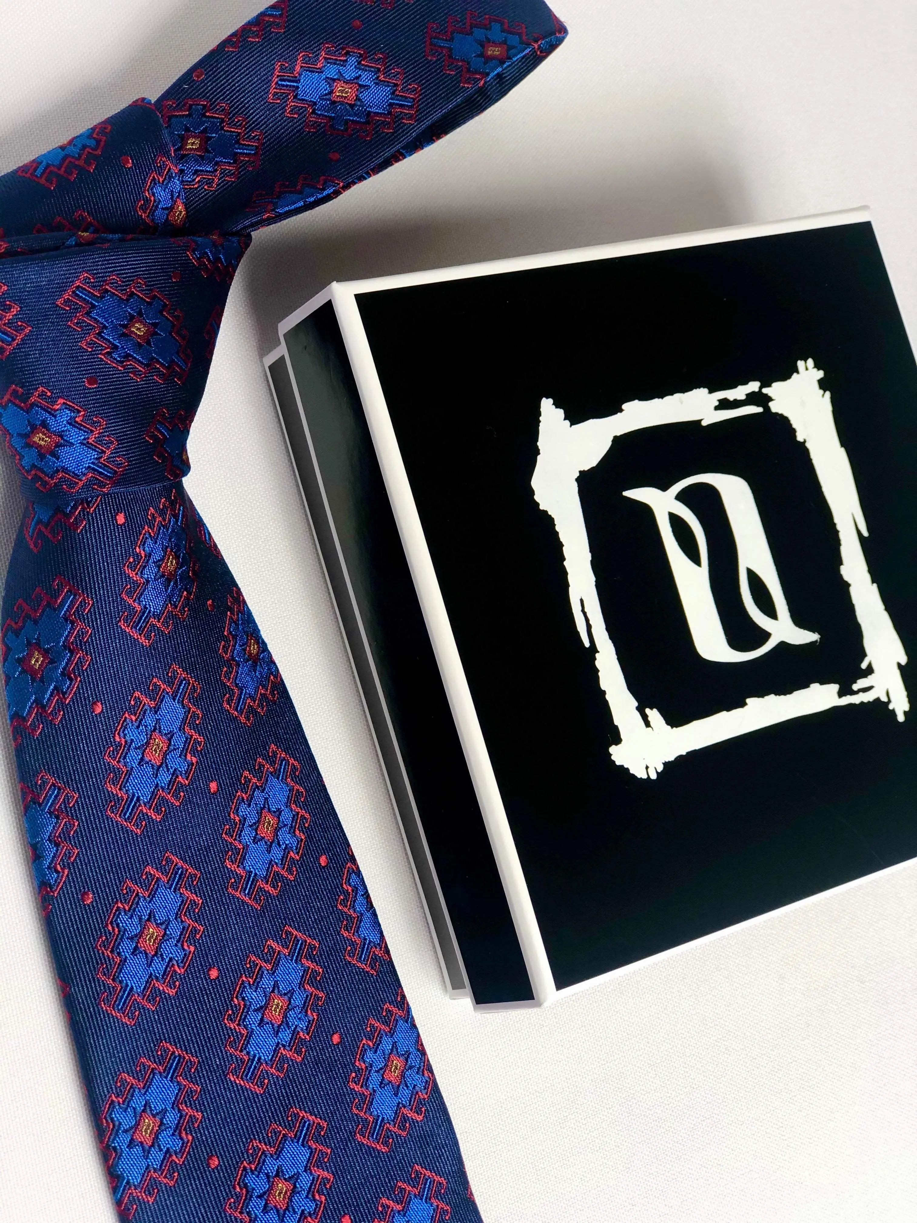 Anetscollection Silk Armenian Rug design necktie