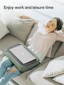SAIJI Breathable Lap Desk for Laptop, Ultra Lightweight Laptop Lap Desk with Cushion, Laptop Pillow for Lap with Partitioned Storage Bag, Designer Stopper - Fits up to 15.6 Inch Laptops arm Portable Work From Home