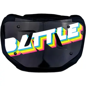 Battle Sports Adult Retro Arcade Chrome Football Back Plate - Black