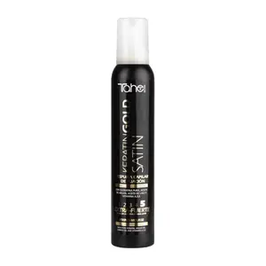 Tahe Botanic Hair Styling Mousse Satin Keratin Gold for Dry or Damaged Hair, 200 ml (Hold Level 5)