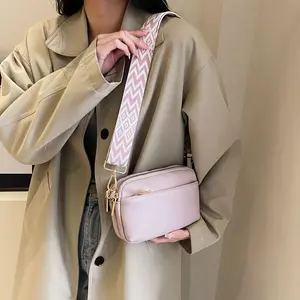 Stylish Mini Square Shoulder Bag,  Women's Crossbody Bag With Wide Shoulder Strap, Adjustable Shoulder Strap -  Solid Color Bag， Perfect For Daily Use