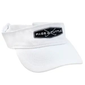 PAGE and TUTTLE Mens Performance Mesh Visor Athletic Athletic Visor - White