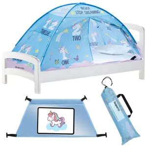Pink Unicorn Twin Size Bed Tent