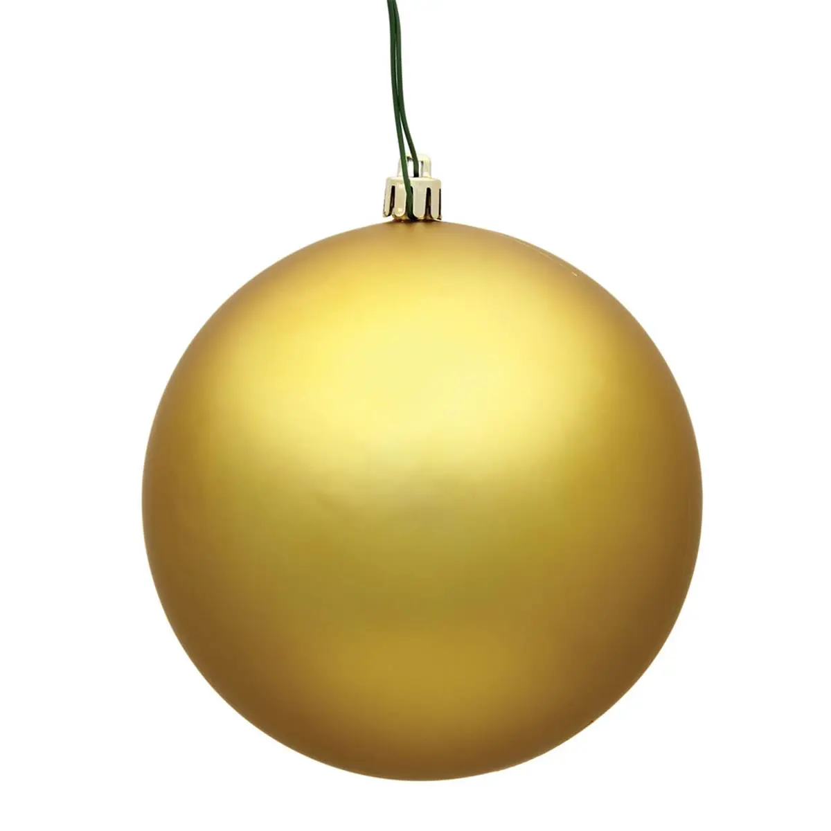212 MAIN Gold Matte Plastic Christmas Ornament Balls - 2.4 in, 24 Pieces per Bag, Light Weight Modern Christmas Decorations for Holiday 2-Year Seasonal Home Use