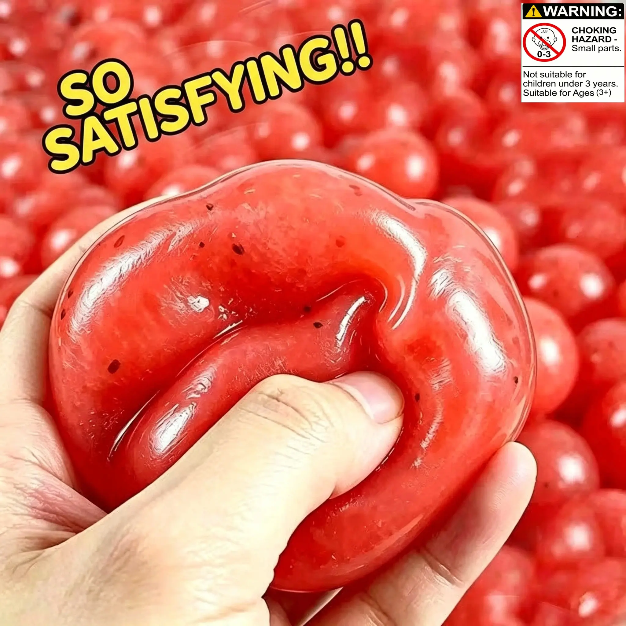 Summer New Watermelon Slush Taba Squishy, Crunchy ASMR Sensory Squeezy Toy, Slow Rebound Stress Relief Fidget Toy for Kids & Adults