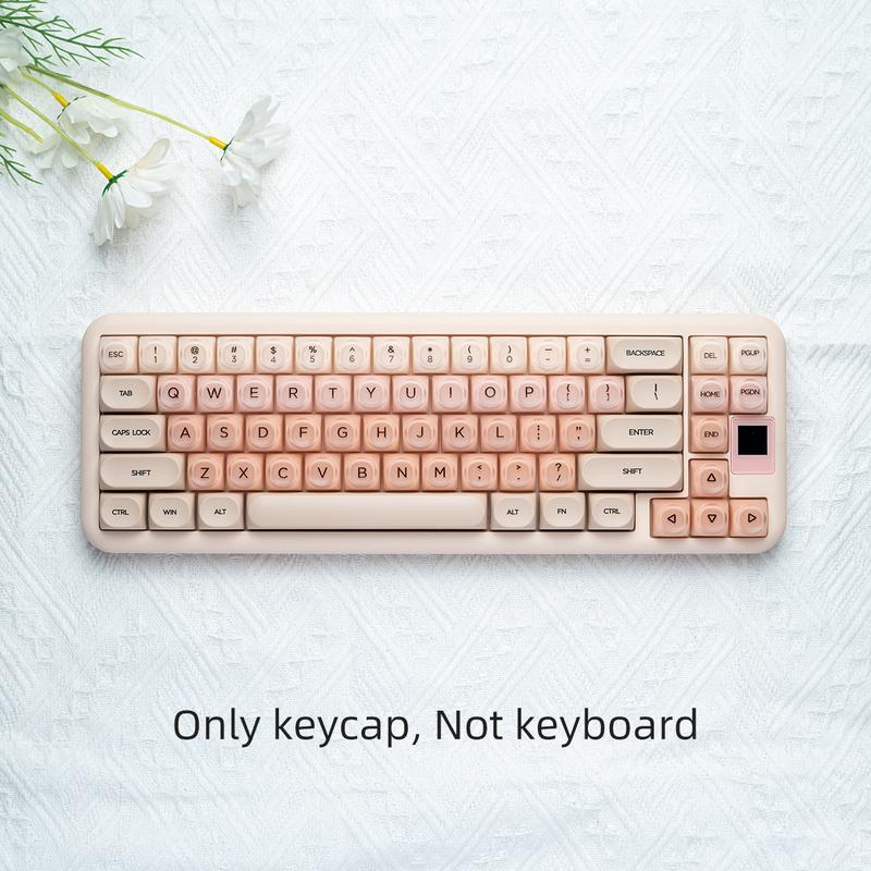 Liquid Foundation Key Cap, MOA Height, Matte Feel, PBT+PC, Cute Ball Hat, Compatible with 6.25U Space 61 64 68 75 81 87 98 99 100 104, for Wireless Creamy Keyboard