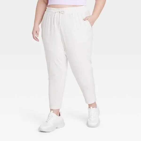 All In Motion Women's Stretch Woven High-Rise Tapered Pants Jogger UPF 50+