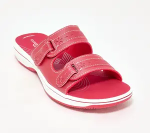 Clarks Cloudsteppers Adjustable Slide Sandals -Breeze Rosa