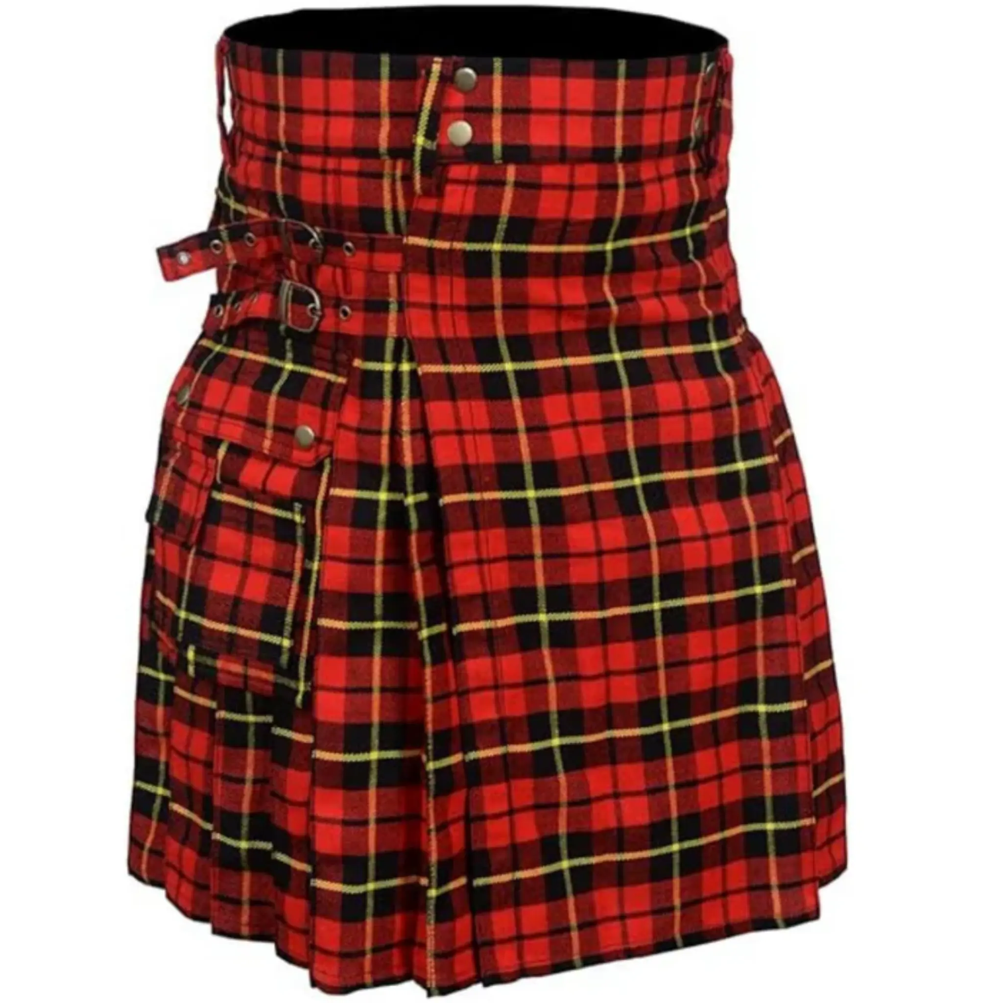 Premium Scottish Modern Tartan Irish Kilt - Made to Order, Hybrid Design, Premium Wool, Comfortable Fit, Versatile Styling
