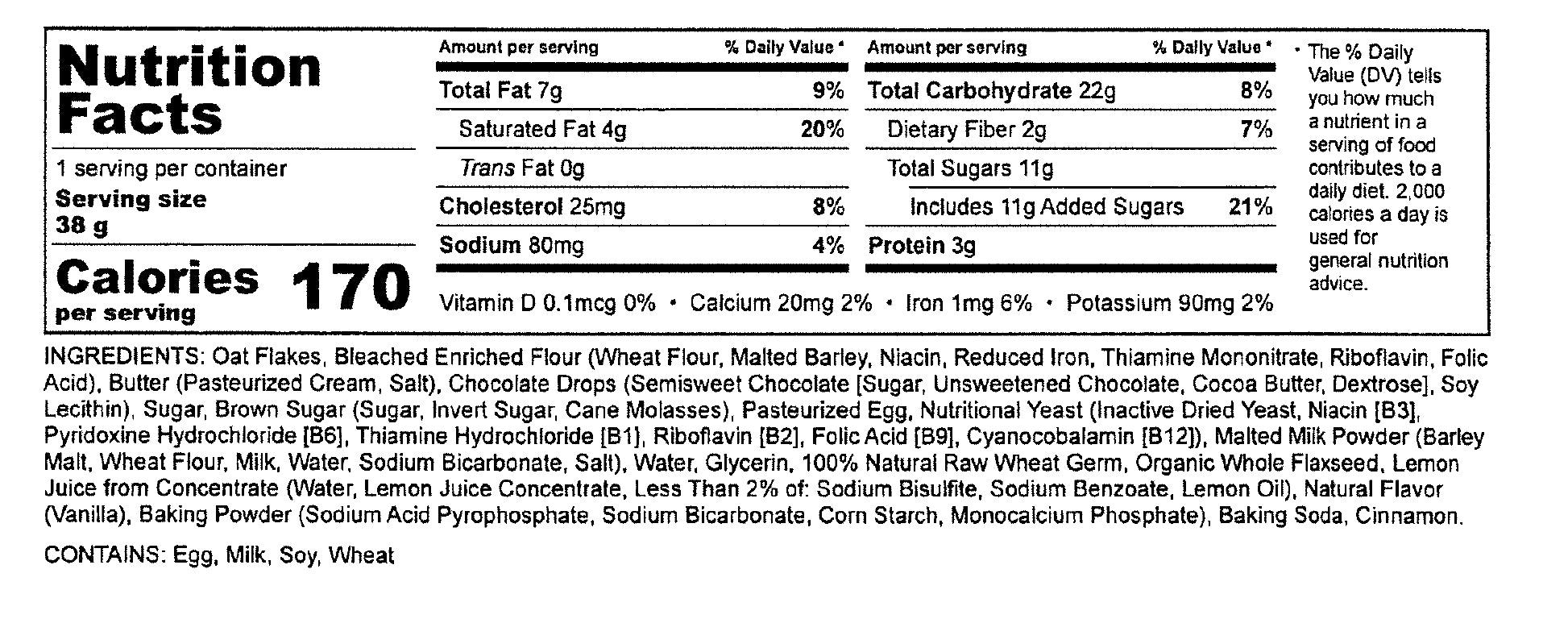 Oatmeal Chocolate Chip Lactation Cookies