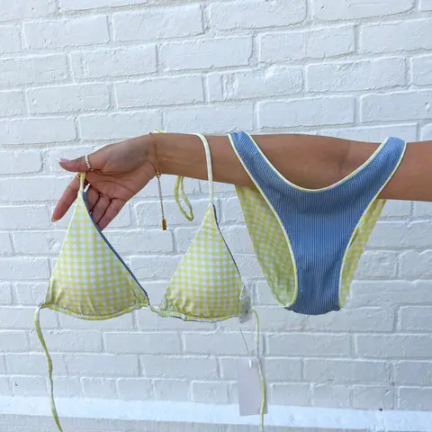 Blueberry Lemonade Reversible Bikini Set
