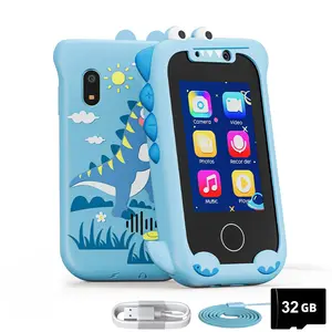 Kids digital Camera Toy,Gift Toys for Girls Boys Ages 3-9 Christmas Birthday Gifts Mini Smart Phone Toys With 2.4" Touchscreen 8 Learning Games Dual Camera Music Player, 32G SD Card