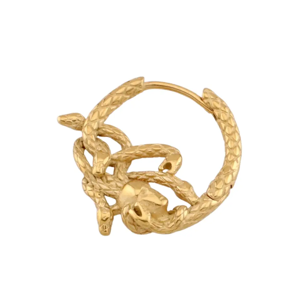 Gothic Snake Medusa Earring - 316L Stainless Steel