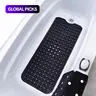 Solid Color Extra-Long Anti-Slip Bathtub Mat, Non-Slip Bath Safety Shower Mat for Kids, Elderly & Disabled, Bathmats For Bathroom, Bathroom Accessory #GLOBAL PICKS