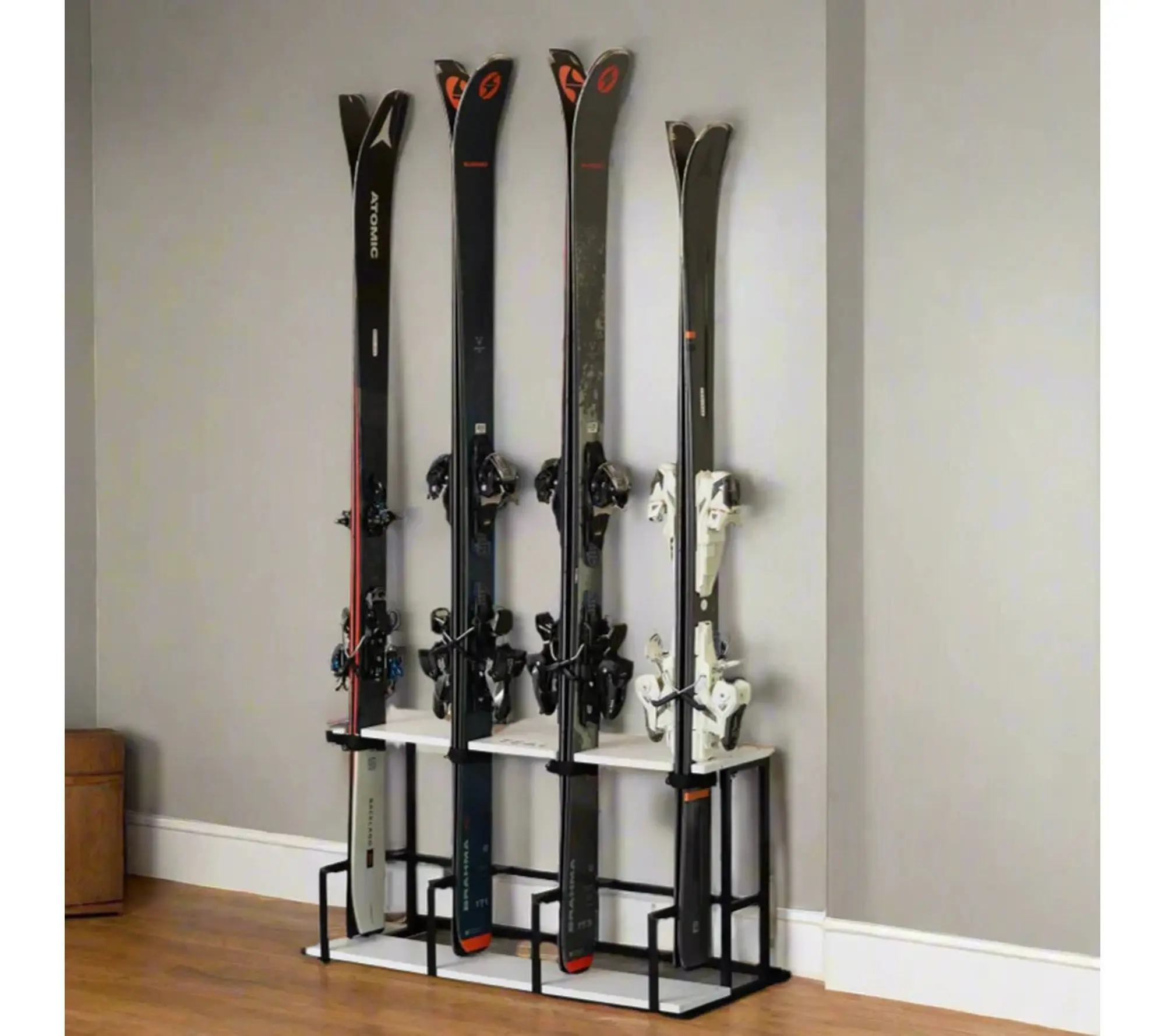 StoreYour Wasatch Ski Rack - Holds 4 Pairs of Skis & Poles