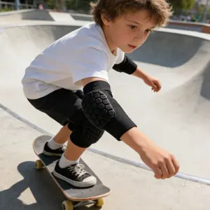 1pcs Kids Elbow Pads, Breathable Compression Sleeve Soft Elbow Brace Boys, Girls, Junior Youth, Elbow Protector for Volleyball Basketball Skating Dancing Crawl Skiing Cycling