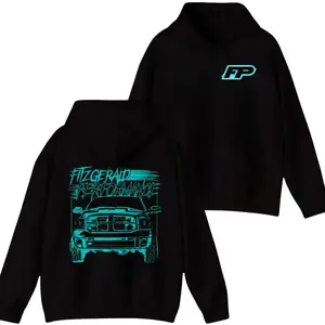 FP Fitzgerald Performance Neon Hoodie, Diesel Truck Graphic Pullover, Blue Line Art Ram Hoodie for Men, Mechanic Streetwear, Diesel Crew Gift