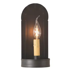 FIREPLACE SCONCE  - Primitive Tin Wall Fixture - Handcrafted in 4 Finishes