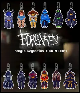 FORSAKEN Dangle Keychains, Dusekkar 007n7 Shedletsky Bluudud 1x1x1x1 Mafioso Two Time Chance Taph Mrdoombringer Etc, Cute, Durable, And Perfect For Bags, Keys, Or Gifts. Great For Daily Use Or As Thoughtful Little Gifts For Your Friends And Yourself.