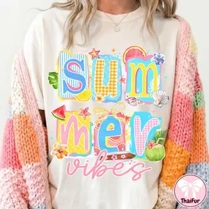Summer Vibes Shirt, Retro Summer Shirt, Floral Tee Gift, Gift for Her, Mummy Shirt