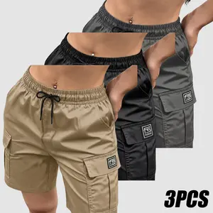 3PCS Summer Women’s Cargo Shorts, featuring an elastic waistband, side pockets, and drawstring design; sturdy and durable, multi-pocket design, breathable—perfect for outdoor activities and everyday wear. Summer Charm