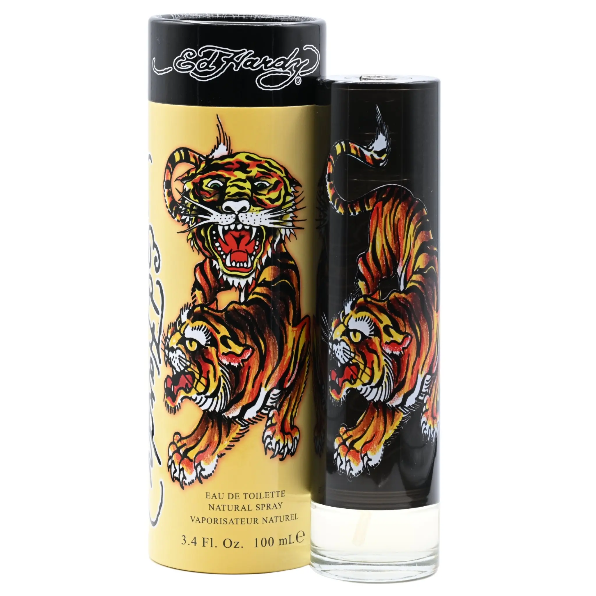 ED HARDY Men's Aromatic Amberwood & Citrus Blend EDT Cologne - Bottled, Minty, Citrus, Fragrant, Masculine Fragrance, Ozonic Top Notes, Bergamot Mix, 3.4 fl oz, New in Box, Bottled Men's Fragrance, Minty Men's Fragrance
