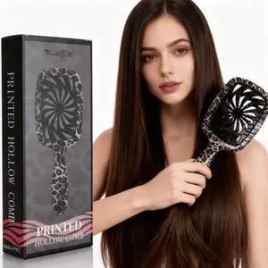 Vented Detangling Hair Brush with Flexible Bristles, Anti-Tangle Styling Brush for Wet and Dry Hair, Lightweight Hairbrush for Smooth, Frizz-Free Hair and Faster Blow Dry Styling