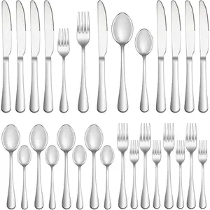 20Piece Silverware Set,Premium,Flatware ,Cutlery Utensil Set,Durable Home Kitchen Eating Tableware Set,Include Fork Knife Spoon ,Dishwasher Safe Tea