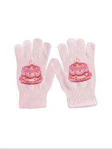 Cartoon Print Gloves, Fashion Accessory Full Coverage Design, Outdoor Wear, Casual Pairing, All Seasons Use