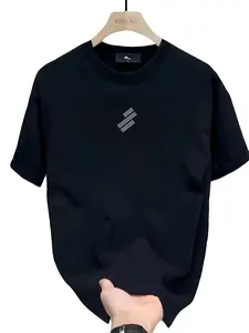 Men's Geometric Pattern Printed Loose Fit Long Sleeve Casual Top, Unique Style for Any Wardrobe, Comfortable Daily Wear