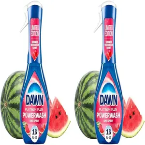 Powerwash Spray, Dish Soap, Dishwashing Liquid, Summer Watermelon, 1 Starter Kit, 16 Fl Oz (Pack of 2)