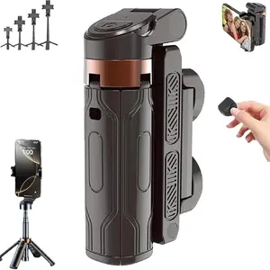 Portable Selfie Stick, 360° Rotatable Mini Tripod with Detachable Remote, Selfie Stick Tripod for Selfies, Vlogs & Landscape Photography, Smartphone Camera Accessory, Selfie Stand