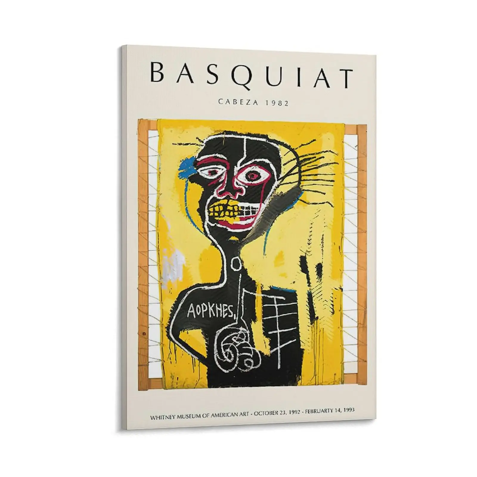 Basquiats Wall Art Prints. Abstract Graffiti Posters. Modern Street Art for Bedroom & Dorm Decor. Pictures for A Unique Look.  (6) Canvas Poster Bedroom Decor Sports Landscape Office Room Decor Gift Frames Ornaments Artistic Decoration Frame-.
