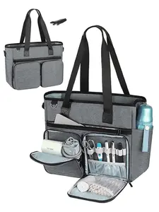 Teacher Tote Bag 15.6 inch Laptop Bag Work Bags for Women Nurse Tote Professional Computer Messenger Shoulder Bags Laptop Briefcase for Office, College, Nursing, Large Travel Tote Shoulder Bag with Zipper for College Office Clinical Gym