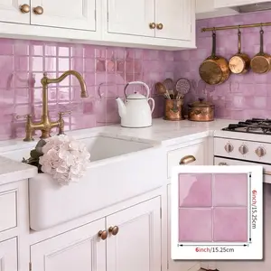 24 pieces self-adhesive 3D imitation brick wall sticker, removable and waterproof, Peel And Stick Wallpaper Designs, suitable for bedroom and living room decoration, home decoration, room, 6inX6in