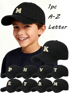 A-Z Letter Vintage Washed Baseball Cap, Fashion Adjustable Breathable Dad Hat for Boys and Girls, Perfect for Beach Vacation and Travel
